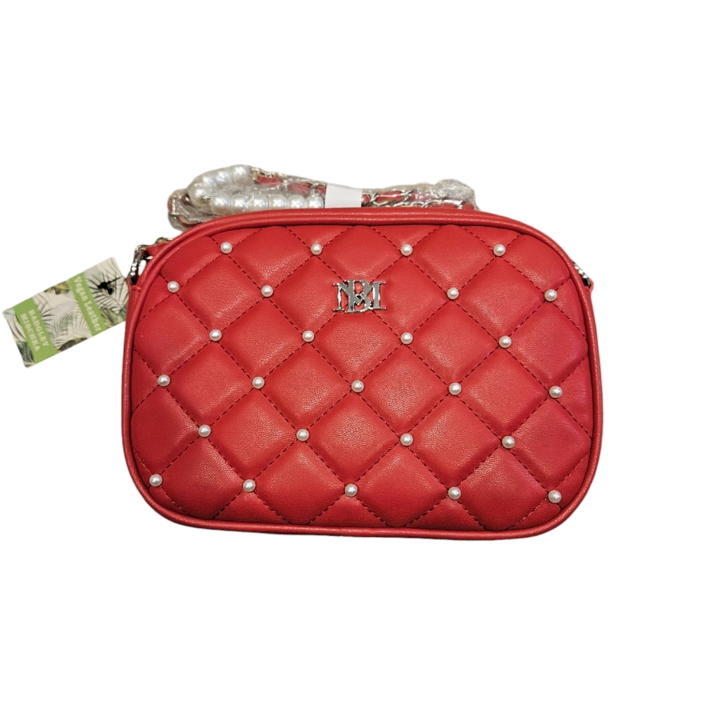Badgley Mischka Diamond Quilted Camera Bag